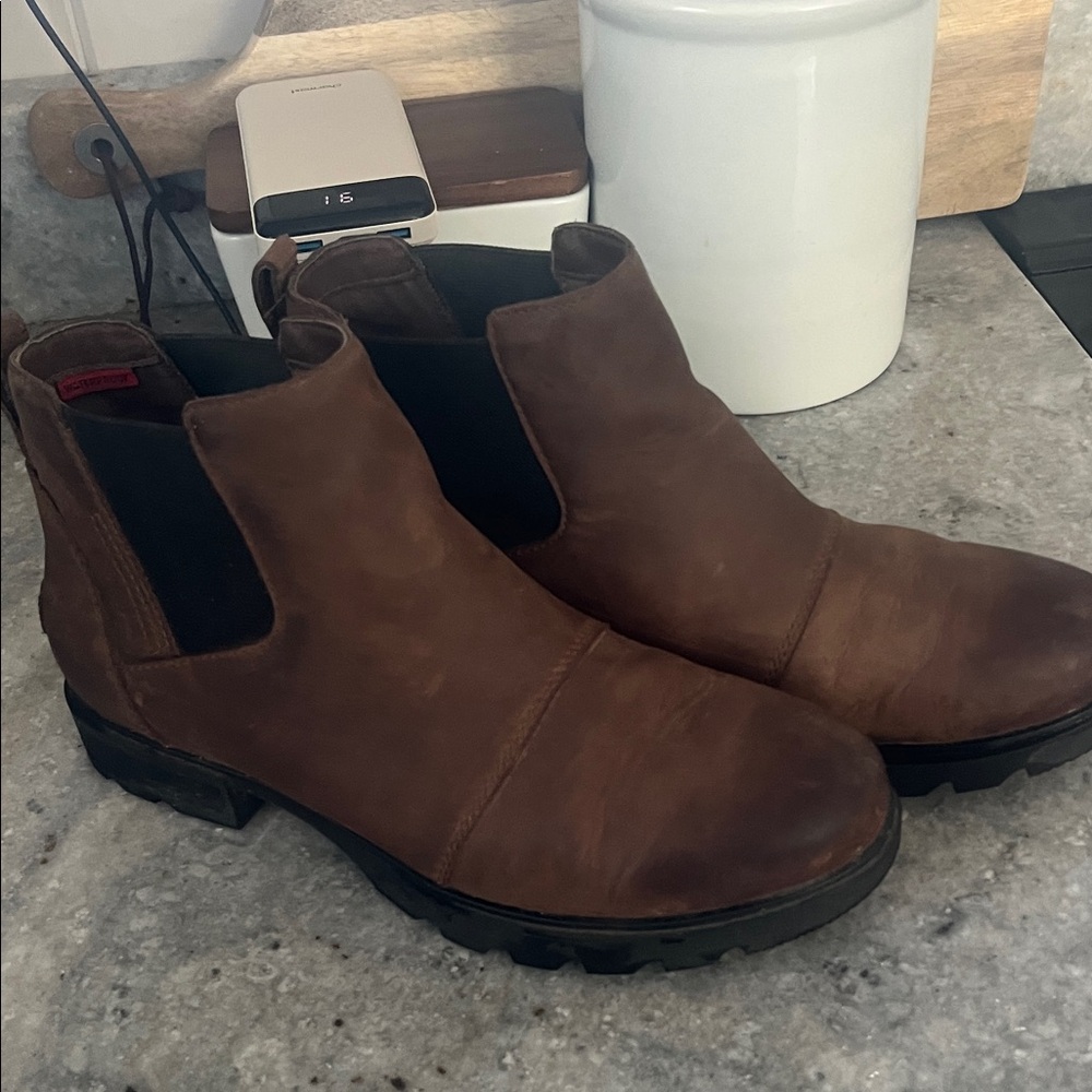 Sorel Brown Leather Women   Waterproof Boots